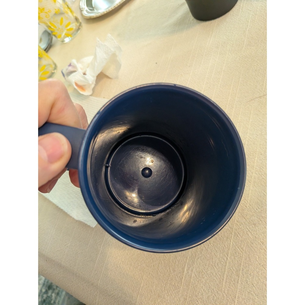 Stanley REI Blue Plastic Mug with Lid 12 oz Model 20-00807 Microwave Safe - Picture 6 of 6